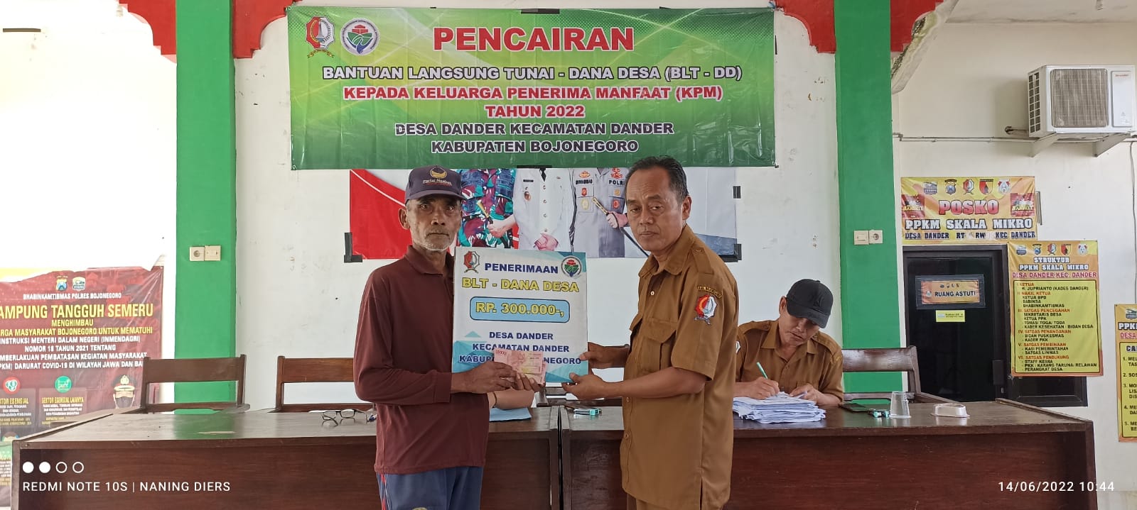 Pencairan Bantuan Langsung Tunai (BLT) Dana Desa Bulan Juni 2022