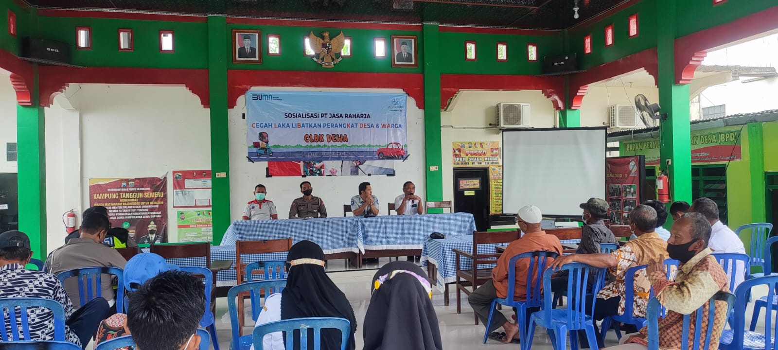 Sosialisasi Cegah Laka Libatkan Perangkat Desa dan Warga