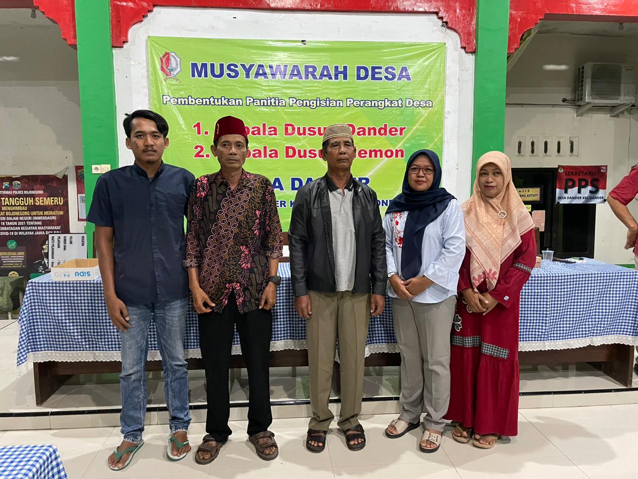 Musyawarah Desa Pembentukan Panitia Pengisian Perangkat Desa Dander Tahun 2023