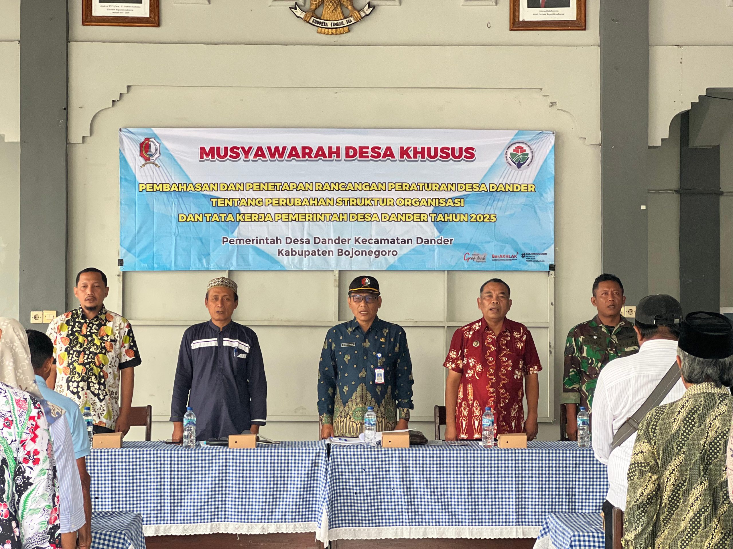 BPD Desa Dander Gelar Musdes Khusus Pembahasan dan Penetapan Rancangan Perdes Perubahan SOTK Tahun 2025